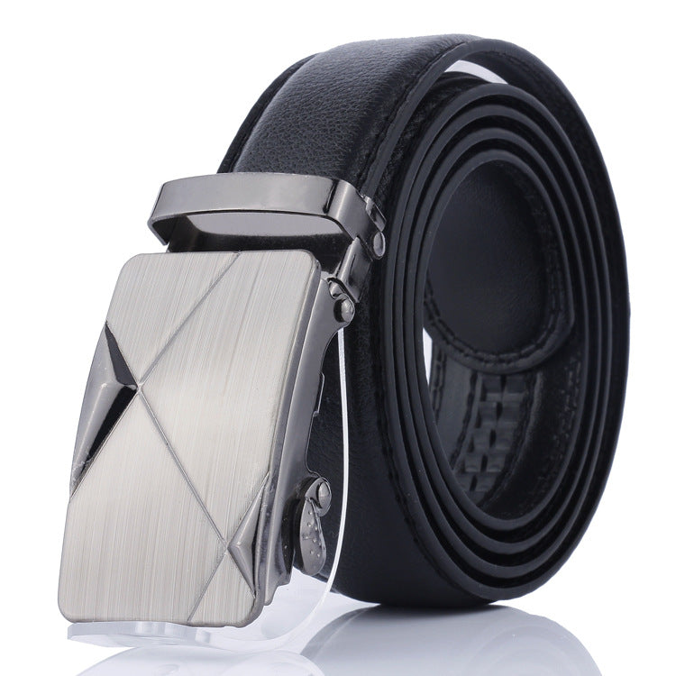 Men's Versatile PU Leather Automatic Buckle Belt