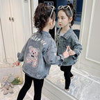 Children's Cartoon Denim Jacket