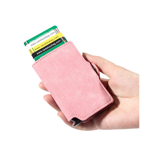 Automatic Pop-Up Aluminum Anti-Theft Card Holder