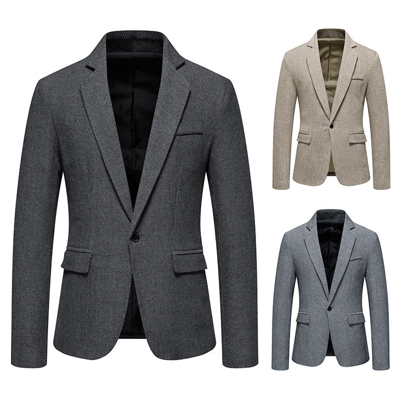 Men's Thickened Casual Suit for Business and Office Wear ILLUSION CO