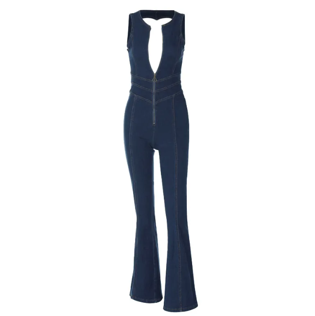 Women's Denim Jumpsuit