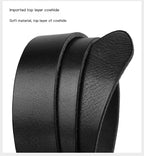 Men's Genuine Leather Belt with 3.8cm Width