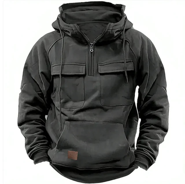 Mens Solid Colour Casual Sweatshirt