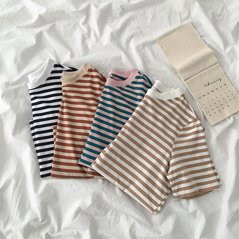 Women's Striped Short Sleeve T Shirt