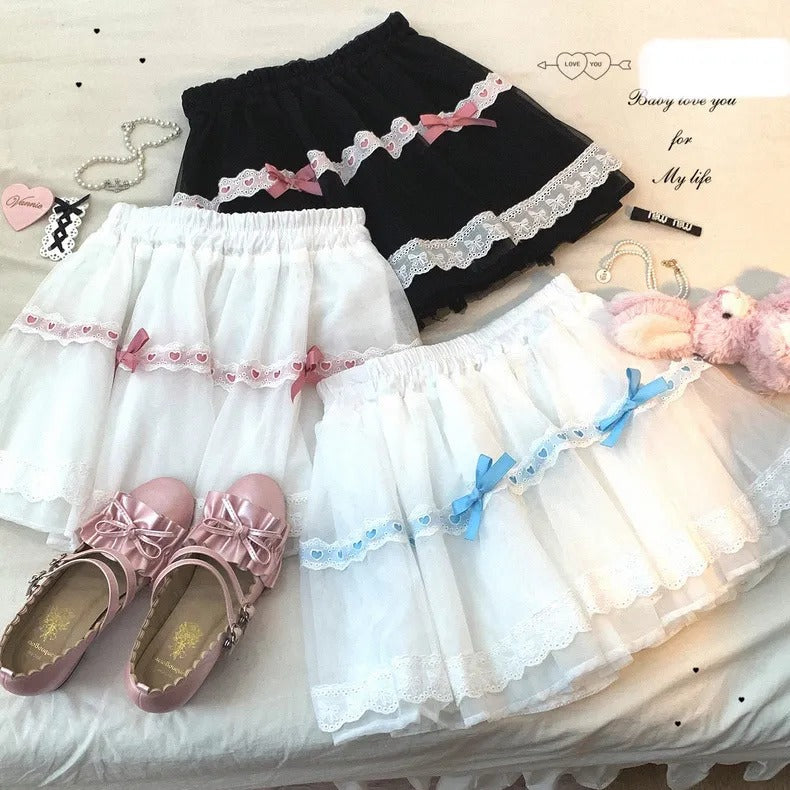 Women's Lace Ribbon Skirt