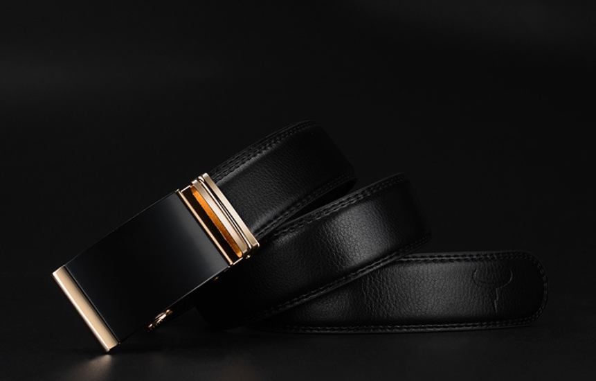 Men's Genuine Leather Automatic Buckle Belt