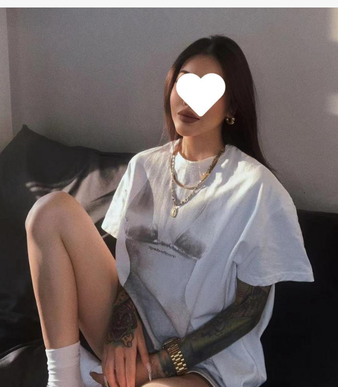 Women's Portrait Print Loose T Shirt