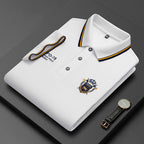 Men's Casual Short Sleeve Embroidered Tops