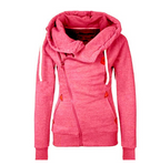 Women's Hooded Cardigan With Side Zipper