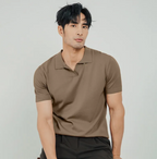 Men's Classic Knit Lapel Polo Shirt