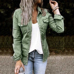Women's Long Sleeve Denim Shirt