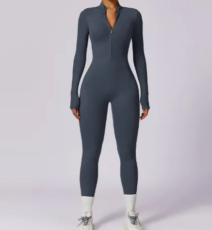 Women's Warm Zipper Yoga Jumpsuit Main image