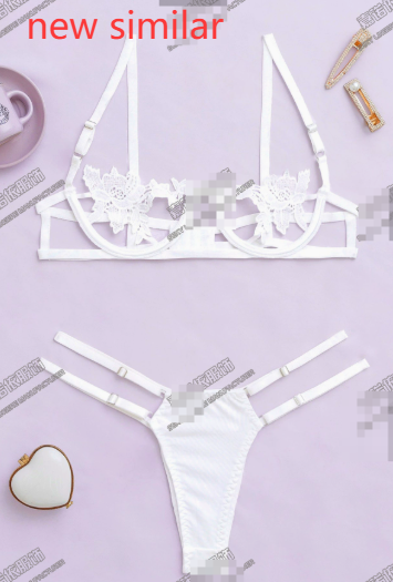 Women's Lace Overlay Bustier Set Women's Lingerie Unbranded White S