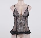 Women's Lace Bodysuit & Lingerie Sleepwear Set Women's Lingerie Unbranded Black M