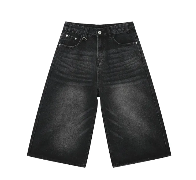 Unisex Retro High Denim Shorts