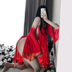 Women's Sensual Lingerie Set With Traditional Chinese Elements