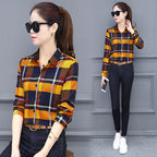 Women's Plaid Long Sleeve Shirt