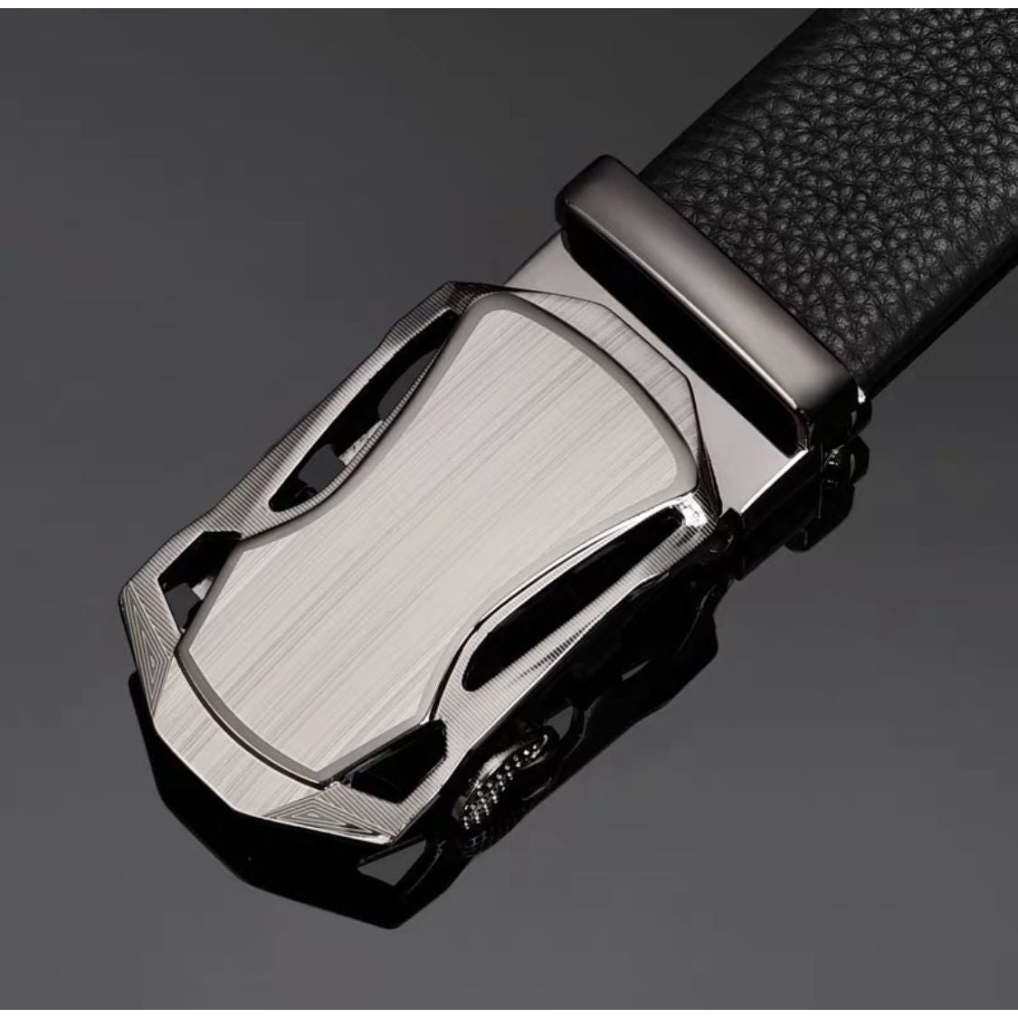 Men's Automatic Buckle Kangaroo Leather Belt
