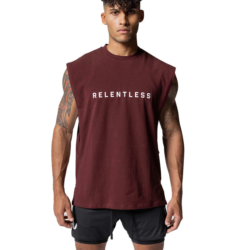 Men's Summer Sports Tank Top Loose Fit Casual Tee