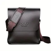 Men's Casual Vertical Leather Crossbody Shoulder Bag