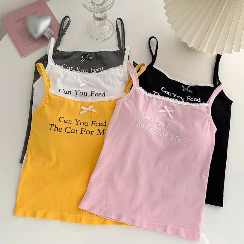 Women's Padded Spaghetti Strap Tank Tops
