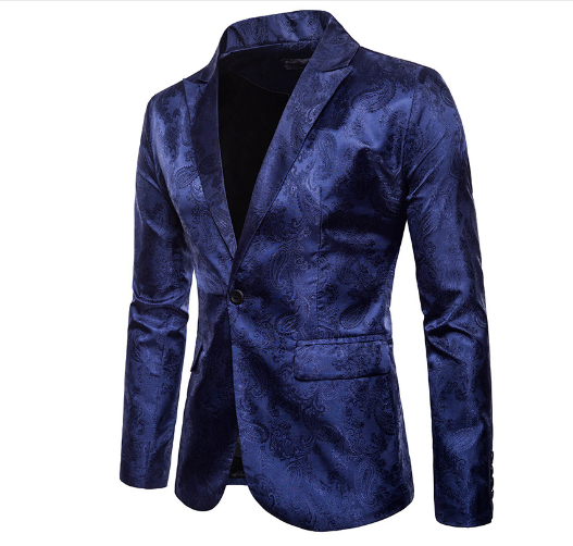 Men's Suit with Stylish One-Button Design and Fit ILLUSION CO