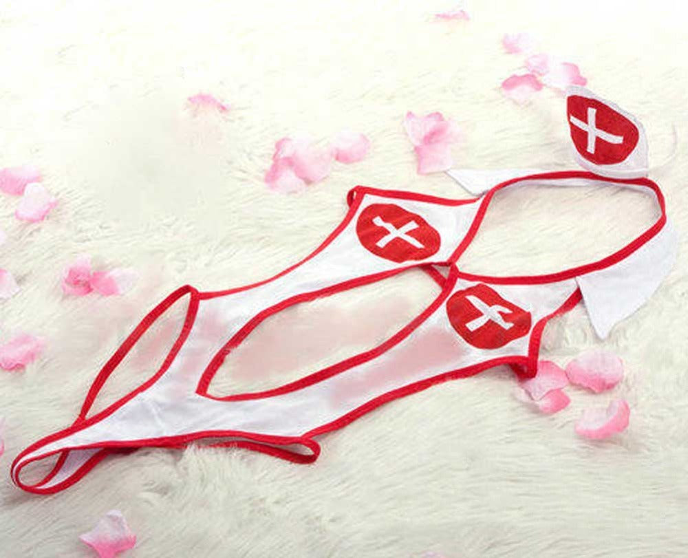 Women's Sexy Nurse Babydoll Lingerie Costume Women's Lingerie Unbranded