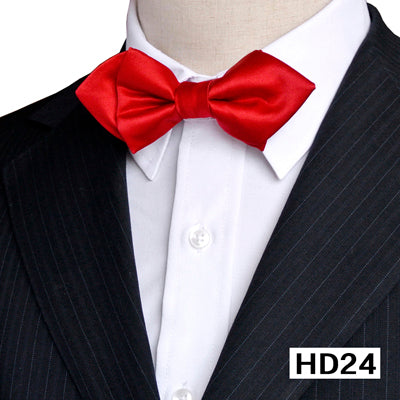 Men's Solid Color Silk Bow Tie