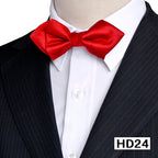 Men's Solid Color Silk Bow Tie