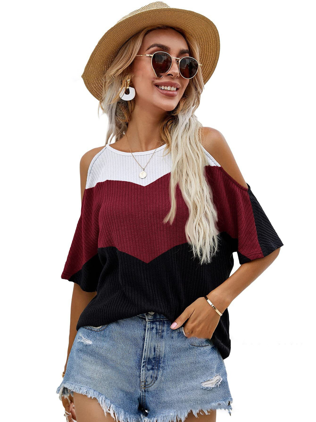 Women's Short Sleeve Pullover T Shirt