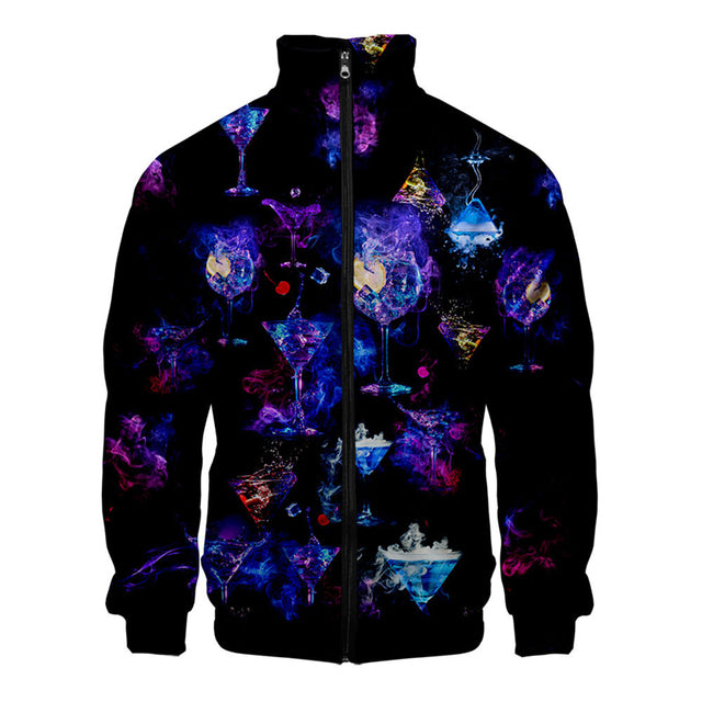 Casual Zip Up Jacket Unisex ILLUSION CO NXH33524 XL