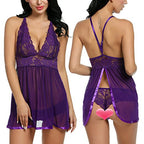 Women's Open Slit Lingerie Set