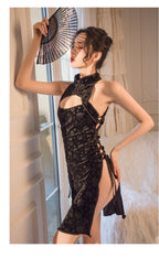 Women's Lingerie Set Lace Cutout Cheongsam Dress (Bodycon) Women's Lingerie Unbranded