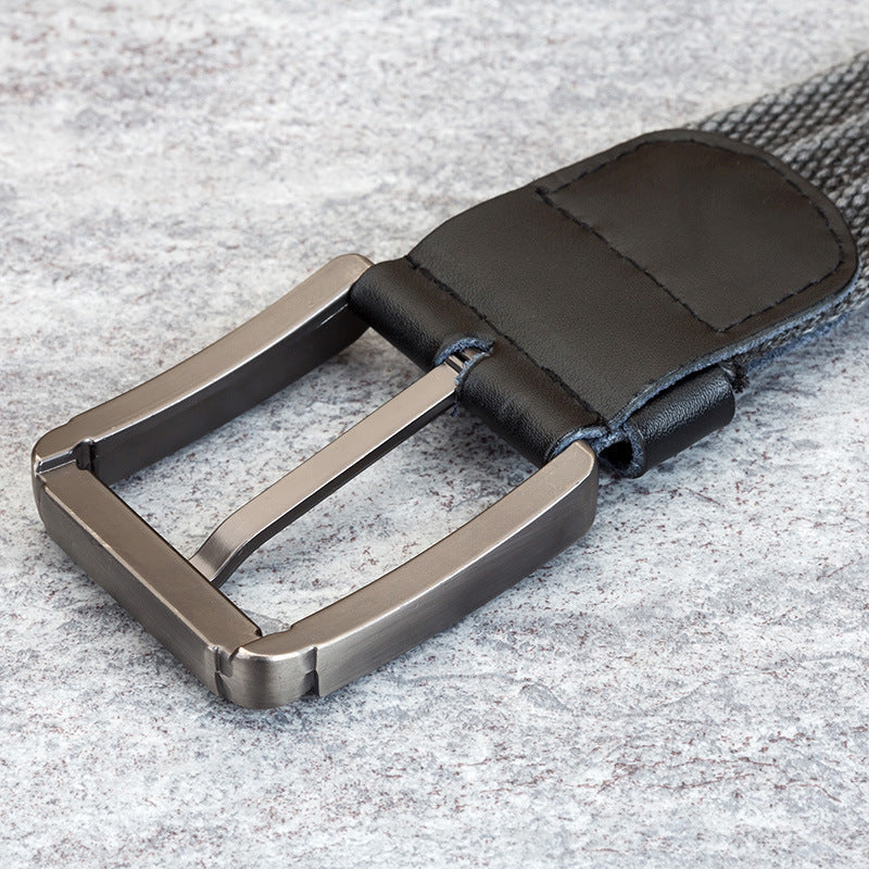 Men's Canvas Belt with Polyester Weaving - Wholesale