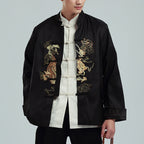 Men's Chinese Style Embroidered Dragon Jacket