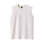 260g Double Yarn Cotton Tank Top for Streetwear Men's Tank Top Unbranded Apricot XL