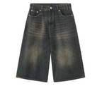 Unisex Retro High Denim Shorts