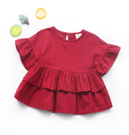 Casual Cotton Flared Sleeve Tops for Girls