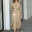 Women's Elegant Long Sleeved Waisted Shirt Dress