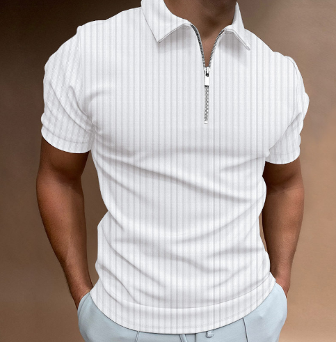 Men's Striped Polo Shirt