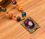 Long Sweater Necklace with Versatile Beads