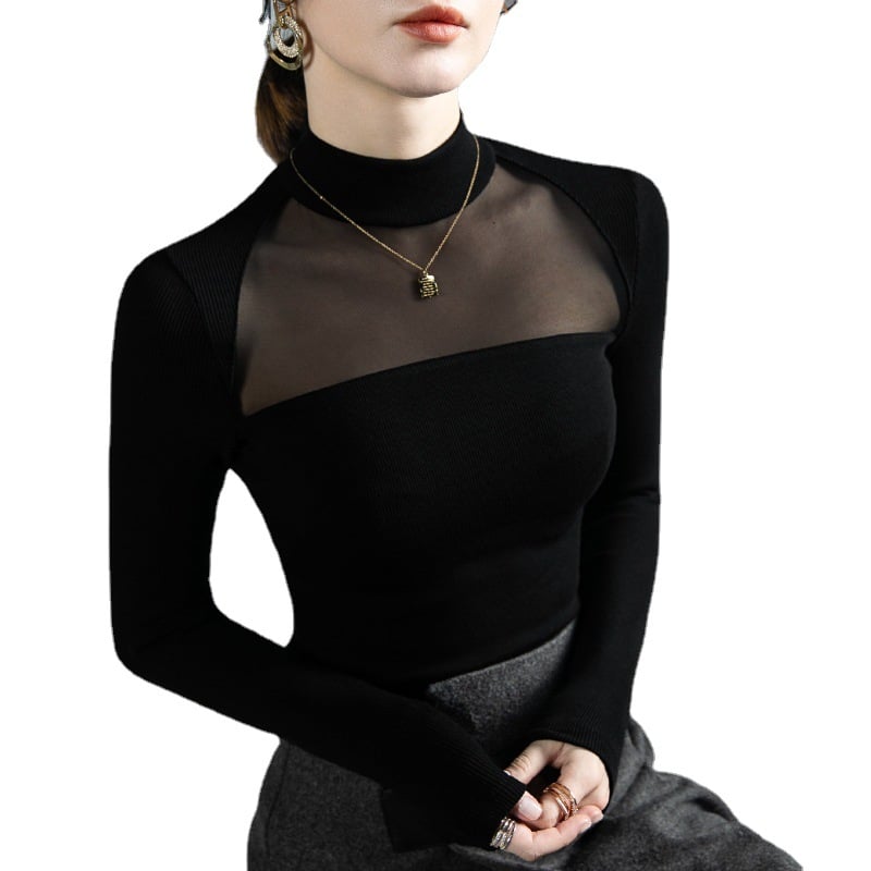 Women's  Long Sleeved Bottoming Shirt