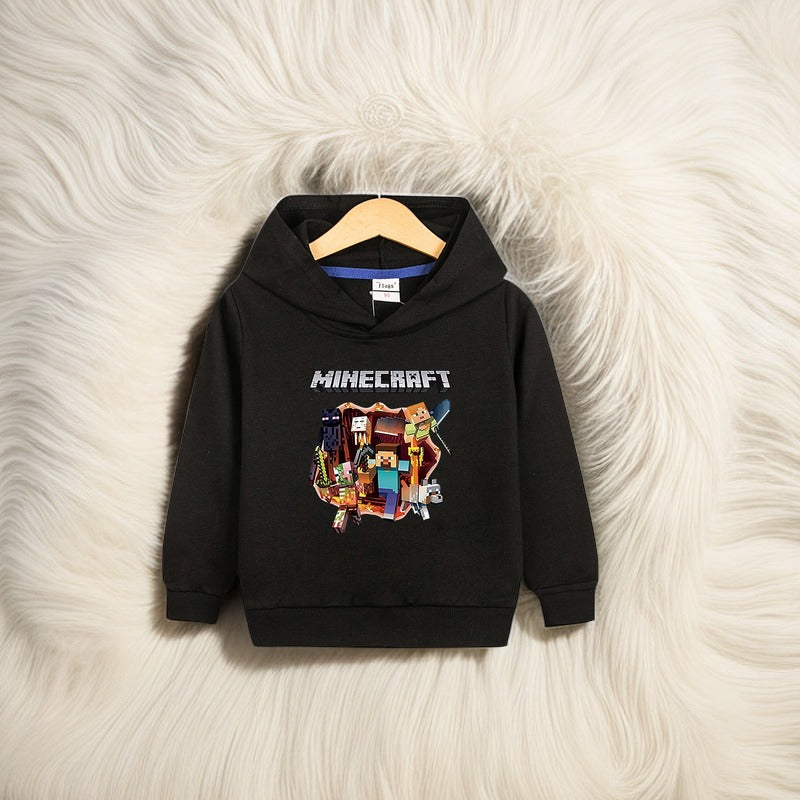Boys Hooded Sweatshirts - Pure Cotton Casual Tops