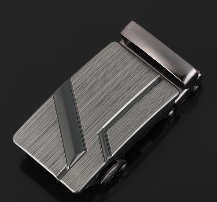 Men's Fashionable Automatic Buckle Leather Belt