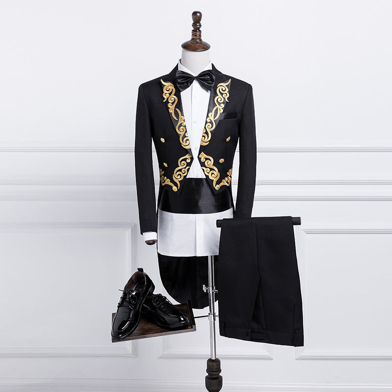 Men's Tuxedo Suit for Performers and Hosts