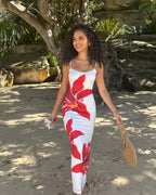 Women's Floral Suspender Dress