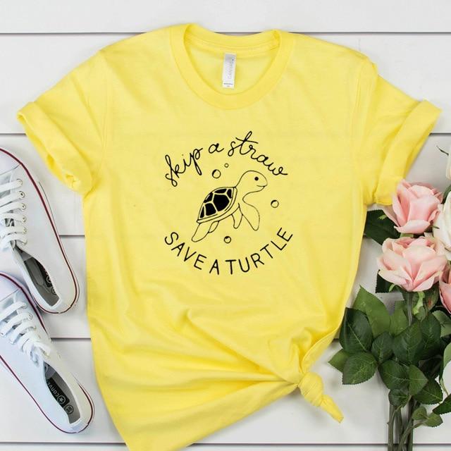 Women's Save a Turtle Graphic T Shirt