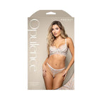 Fantasy Lingerie OPULENCE Iridescent Pearl Bra & Panty White - LOVVA