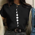 Women's Aesthetic Universe Planets Graphic T Shirt