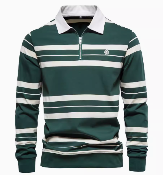 Men's Polo Shirt with Embroidery Cotton Blend Main image